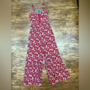 American Eagle Jumpsuit Size 2 Red
